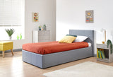 Serena Single Side Lift Ottoman Bed-Grey