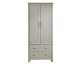 Lachlan 2 Door 2 Drawer Wardrobe-Grey