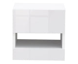 Graze Wall Hanging Bedside Tables (Pair)- White