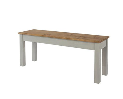 Corona linea bench grey for 1200mm table