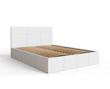 Serena King Side Lift Ottoman Bed-White