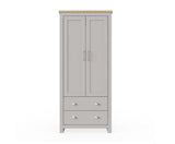 Lincoln 2 Door Wardrobe- Light Grey