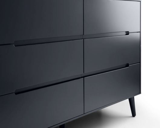 Langham 6 Drawer Wide Chest - Anthracite