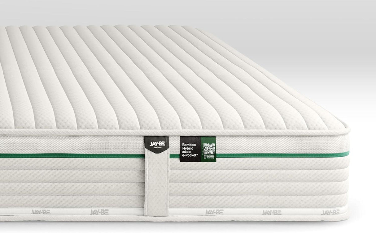 Jay-Beï¿½ Natural Fresh Bamboo Hybrid 2000 e-Pocket Mattress - Single