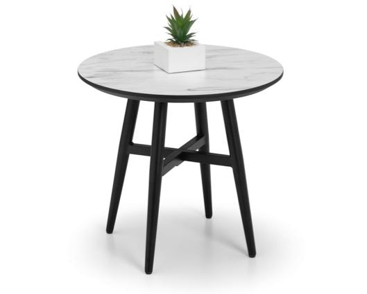 Finza Marble Effect Lamp Table