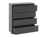 MALVERN 2 DOOR WARDROBE BEDROOM SET - GREY