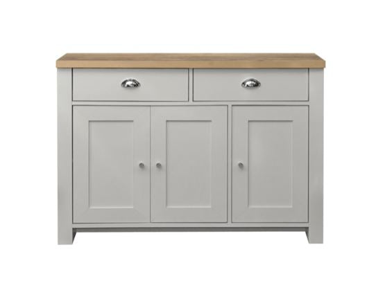 Harper 3 Door 2 Drawer Sideboard - Grey