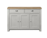 Harper 3 Door 2 Drawer Sideboard - Grey