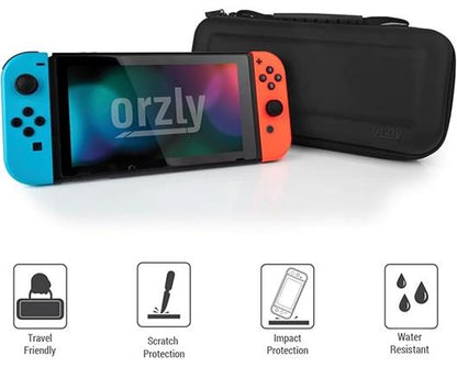 Nintendo Switch Lite Console Blue with Orzly Protective Carry Case