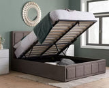 Hannover Ottoman King Bed - Grey