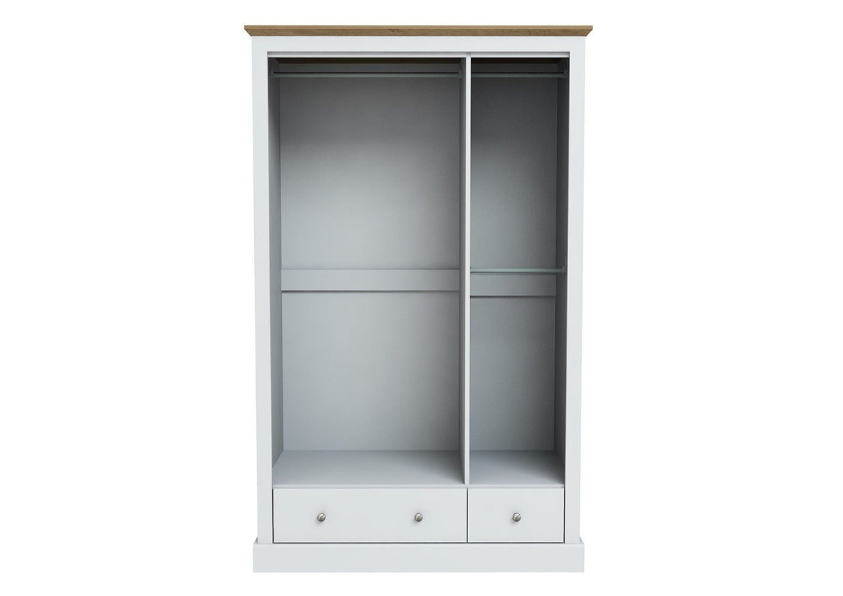 Dagwood 3 Door 2 Drawer Wardrobe White