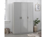 DAKOTA 3 DOOR WARDROBE - LIGHT GREY