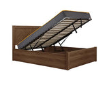 Herringford Ottoman Bed Walnut - Double
