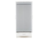 Neptune 2 Door 1 Drawer Wardrobe - White Gloss