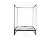 Fabian King 4 Poster Bed- Black