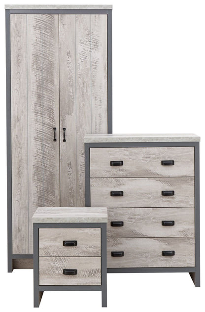 Baxter 3 Piece Bedroom Set-Grey