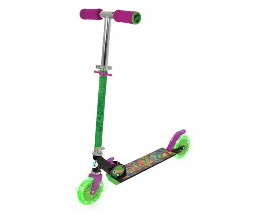 Turtles Folding Inline Scooter with Light Up Wheels