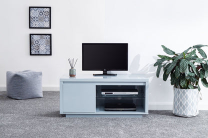 Arctic High Gloss LED TV Unit-Grey