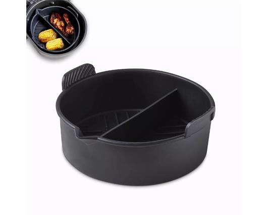 Round Solid Silicone Tray with Divider
