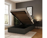 Single End Lift Ottoman Bed-Grey
