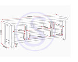 WINDSOR STRAIGHT TV UNIT - NATURAL OAK