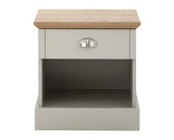 Kinsley 1 Drawer Bedside-Grey