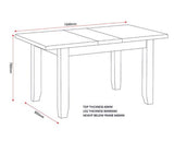 WINDSOR EXTENDING DINING TABLE - NATURAL OAK