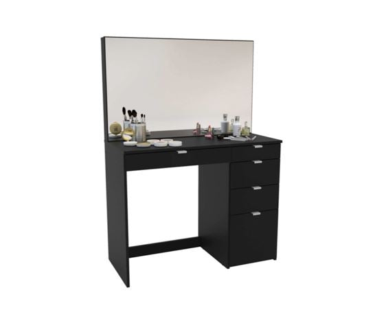 Ayla 5 Drawer Dressing Table- Black