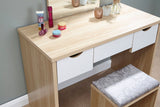 Ella Dressing Table Set-Oak & White