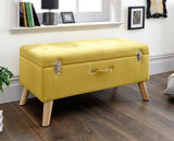 Maisie Large Storage Ottoman-Mustard