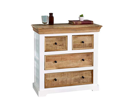 Arianna Solid Mango Wood 4 Chest Of Drawers