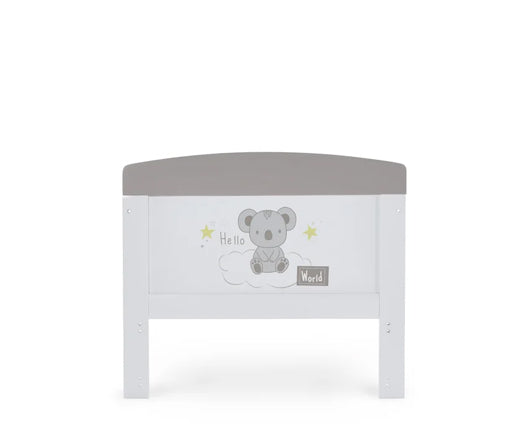 Koala Grey Cot Bed & Under Drawer