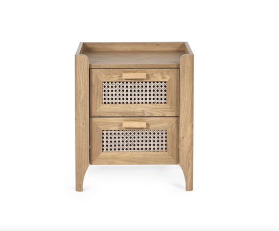 Saige 2 Drawer Bedside