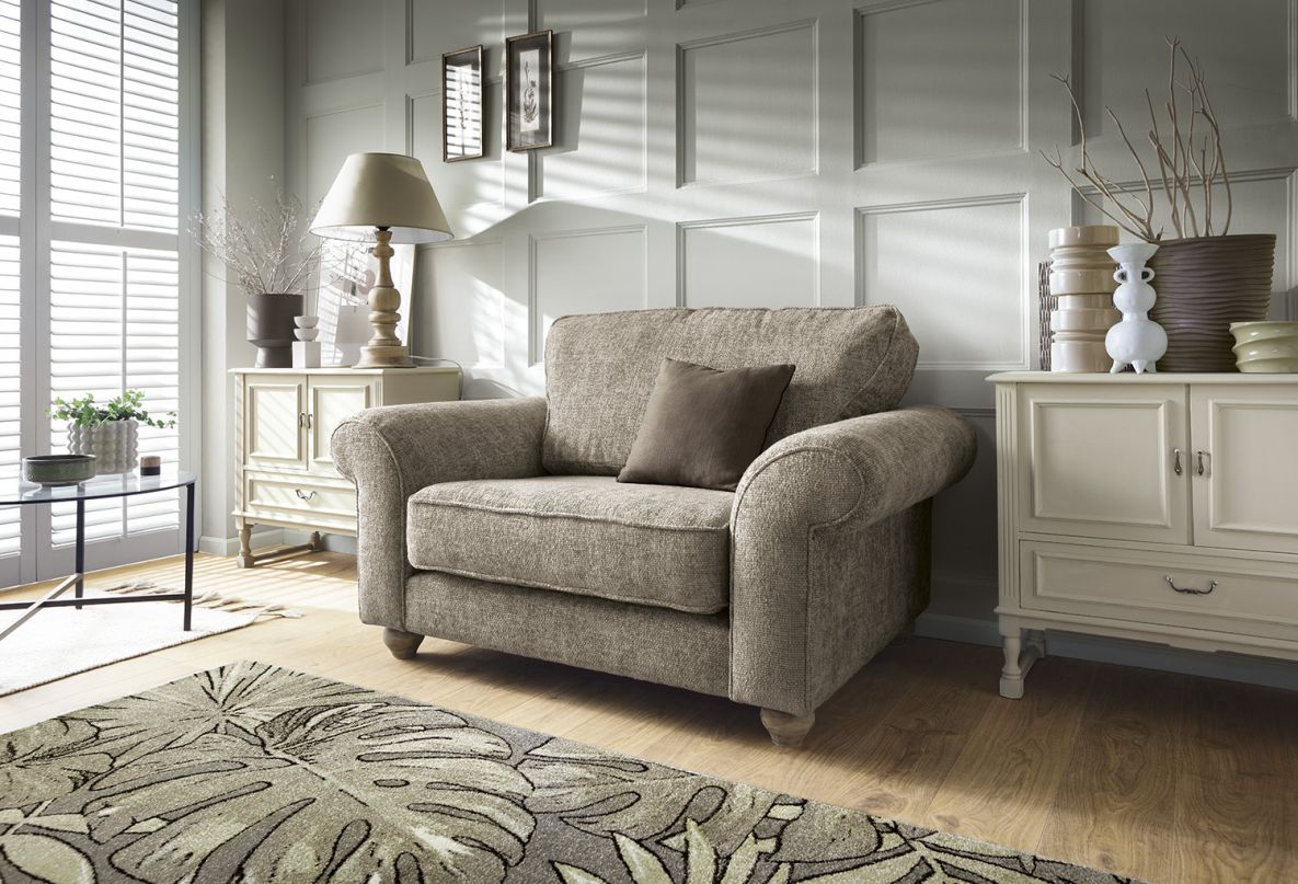 Iris Love Seat - Taupe