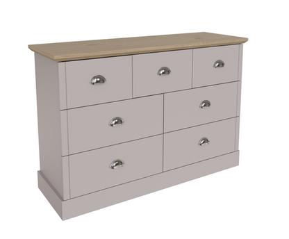 Kinsley 4+3 Drawer Chest- Grey