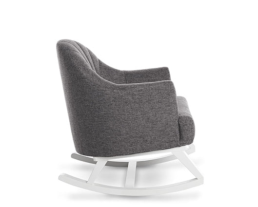 Olivia Round Back Rocking Chair - Dark Grey