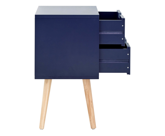 Nessi 2 Drawer Bedsides (Pair)- Nightshadow Blue