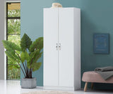 Easton 2 Door Wardrobe- White