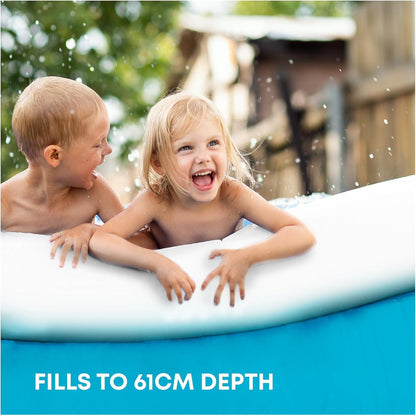 SPLASH!10ft AquaRing Inflatable Paddling Pool