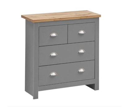 Lincoln 3 Piece Bedroom Set (3 Door Wardrobe, 2+2 Chest, 1 Drawer Bedside)