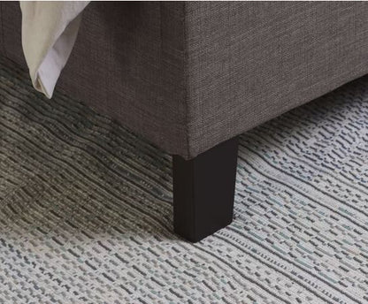 Berlin Fabric Bed Grey - Small Double