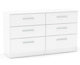 Larz 6 Drawer Chest - White