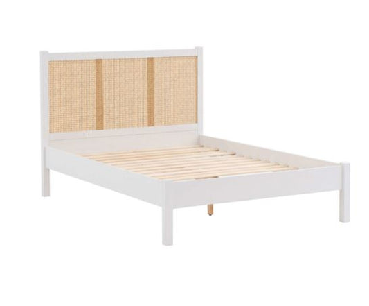 Croxley King Rattan Bed- White