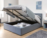 King End Lift Ottoman Bed-Grey