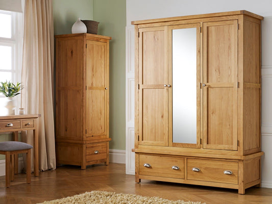 Winona 3 Door 2 Drawer Wardrobe - Oak