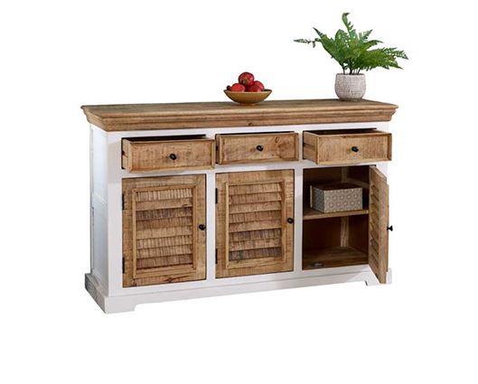 Arianna 3 Drawer & 3 Doors Wood Sideboard