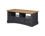 Carman Coffee Table with 2 Drawers-Grey