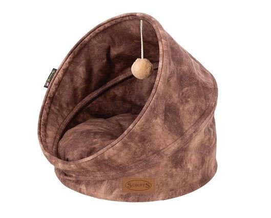 Kensington Cat Bed Chocolate