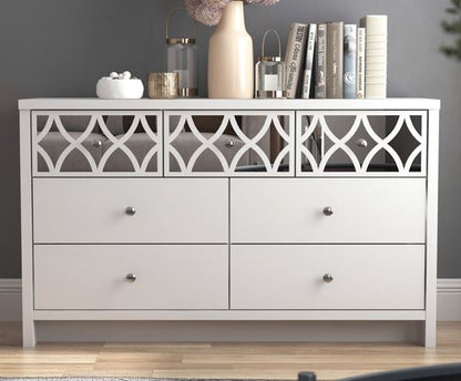 Arlo 3+4 Drawer Chest- White