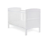 Grady Cot Bed + Foam Mattress - White